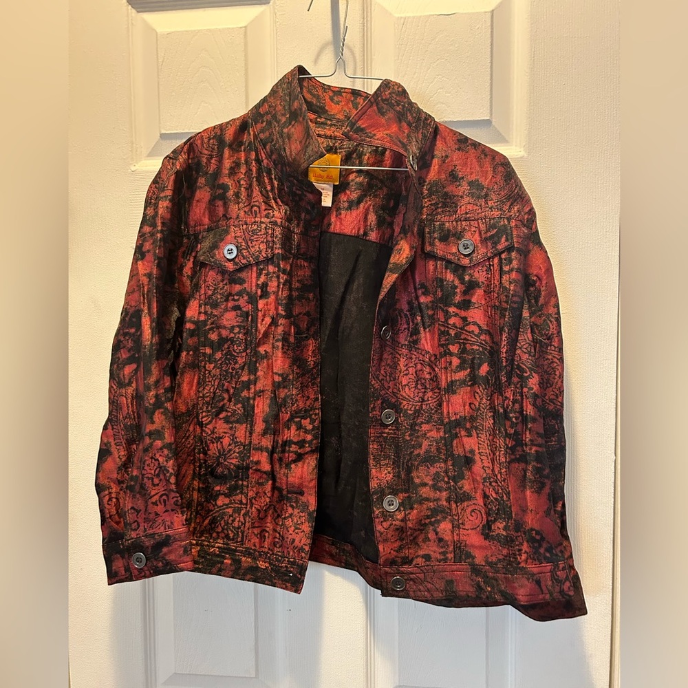 Ruby Rd lightweight shimmery jacket size 10